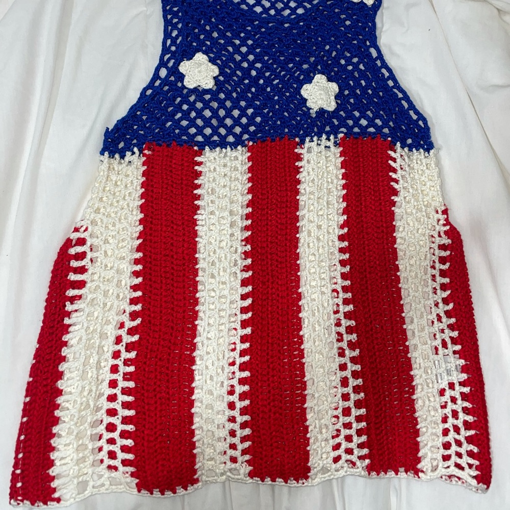 Crochet Tank - American Flag